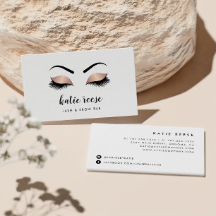 Faux Roos Gold Lashes en Brows Beauty Visitekaartje