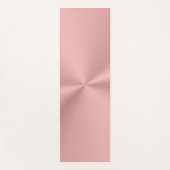 Faux roos gold met glanzend effect yogamat (Voorkant)