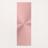 Faux roos gold met glanzend effect yogamat (Achterkant)