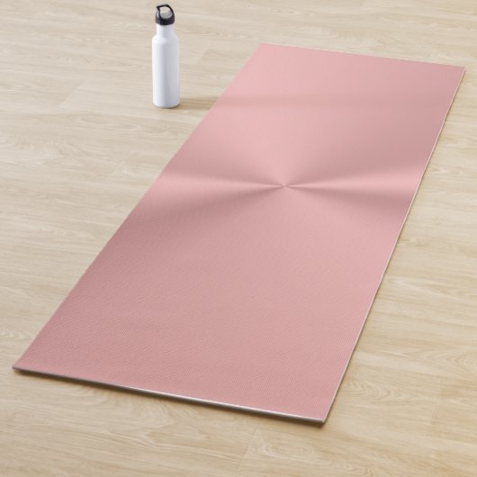 Faux roos gold met glanzend effect yogamat (In situ)