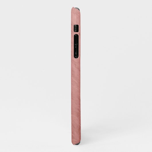 Faux Roos Gold Nugget Folie Fancy script voornaam iPhone Hoesje (Linkerkant)