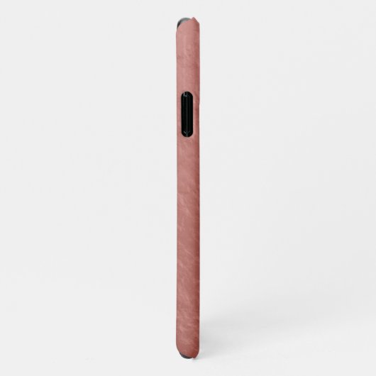 Faux Roos Gold Nugget Folie Fancy script voornaam iPhone Hoesje (Rechterkant)