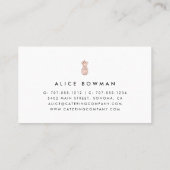 Faux Roos Gold Pineappel Visitekaartje (Achterkant)