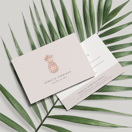 Faux Roos Gold Pineapple Cadeaubon