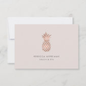 Faux Roos Gold Pineapple Cadeaubon (Voorkant)