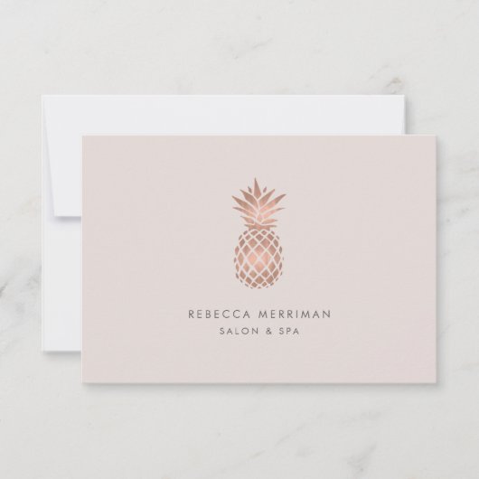 Faux Roos Gold Pineapple Cadeaubon (Voorkant)