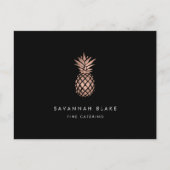 Faux Roos Gold Pineapple Promotie Foto Collage Briefkaart (Voorkant)