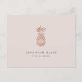 Faux Roos Gold Pineapple Promotie Foto Collage Briefkaart (Voorkant)