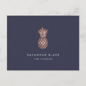 Faux Roos Gold Pineapple Promotie Foto Collage Briefkaart (Voorkant)