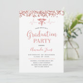 FAUX ROOS GOLD RN Nurse Graduation Party Kaart (Staand voorkant)