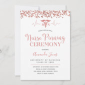 FAUX ROOS GOLD RN Nurse Pinning Ceremony Kaart (Voorkant)