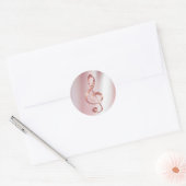 faux roos Gold Ronde Sticker (Envelop)