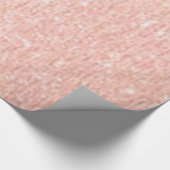 Faux Roos Gold Sparkle Wrapping Paper Cadeaupapier (Hoek)