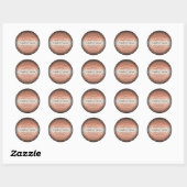 Faux Roos Gold Sticker Label Handgemaakte Healing  (Vel)