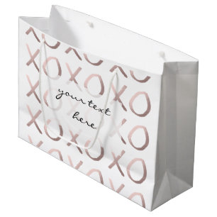 faux roos gold typografie - hugs en kisses xoxo groot cadeauzakje