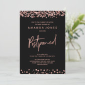 FAUX ROOS GOLD uitgesteld Baby shower Kaart (Staand voorkant)