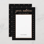 Faux Roos Gold voor zwart advies voor de Bride (Voorkant / Achterkant)