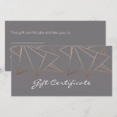 Faux roos goud elegant modern, minimalistisch meet (Voorkant / Achterkant)