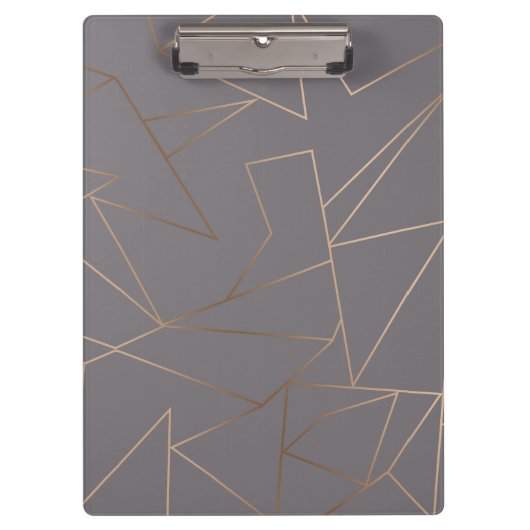 Faux roos goud elegant modern, minimalistisch meet klembord (Voorkant)