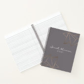 Faux roos goud elegant modern, minimalistisch meet notitieboek (Binnen)
