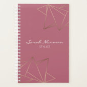 Faux roos goud elegant modern, minimalistisch meet planner (Voorkant)