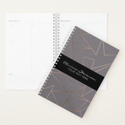 Faux roos goud elegant modern, minimalistisch meet planner (Display)