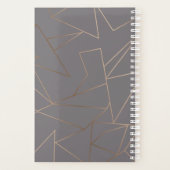 Faux roos goud elegant modern, minimalistisch meet planner (Achterkant)