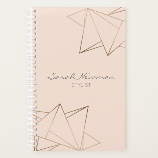 Faux roos goud elegant modern, minimalistisch meet planner (Voorkant)