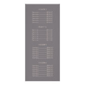 Faux roos goud elegant modern, minimalistisch meet reclamekaart (Achterkant)