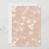 Faux Roos Goud en Zwart Vrijgezellenfeest Kaart (Achterkant)