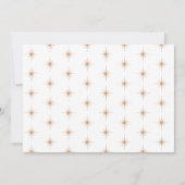  Faux Roos Goud Familie Foto Vrolijk Kerstfeest Feestdagenkaart (Achterkant)