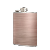 Faux Roos Goud Geborsteld Metallic Heupfles (Links)