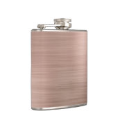 Faux Roos Goud Geborsteld Metallic Heupfles (Rechts)