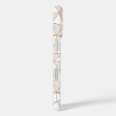 Faux Roos Goud Geometrisch Driehoekpatroon Case-Mate iPhone Case (Achterkant / Rechts)