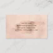 Faux Roos Goud Koper Folie | Grafisch ontwerper Visitekaartje (Achterkant)