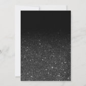 Faux roos goud zwart glitter 40ste Verjaardag Kaart (Achterkant)