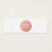 Faux roos goudcirkelvormig opleggerkaart mini visitekaartjes (Voorkant)