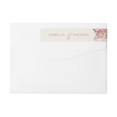 Faux roos goudelegant bruinbruis (Achterkant)