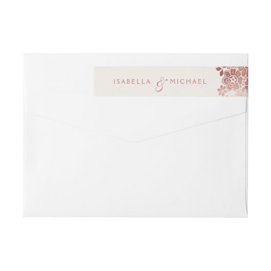 Faux roos goudelegant  bruinbruis (Achterkant)