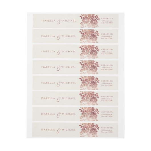 Faux roos goudelegant  bruinbruis (Vel)