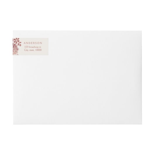 Faux roos goudelegant  bruinbruis (Voorkant)