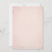 Faux roos goudelegant bruinbruis kaart (Achterkant)