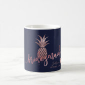 Faux Roos gouden ananas bruidsmeisje geschenken Koffiemok (Center)