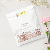 Faux roos gouden elegante  bruidegans bedankzakje (Gezegeld)