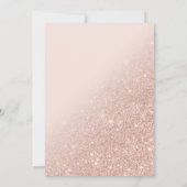 Faux roos gouden glitter elegante chique Sweet 16 Kaart (Achterkant)