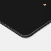 Faux Roos Gouden Glitter en Zwart Bureaumat (Hoek)