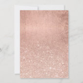 Faux roos gouden glitterblad elegant chique Sweet  Kaart (Achterkant)