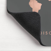 Faux Roos Gouden Kaart van de Continenten Muismat (Hoek)