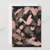 Faux roos gouden penseelstreken splatter chique Sw Kaart (Achterkant)