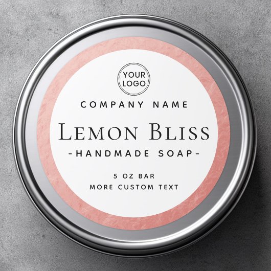 Faux roos gouden rand rond productlabel ronde sticker